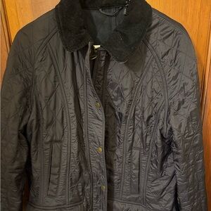 Barbour beadnell quilted jacket in navy like new